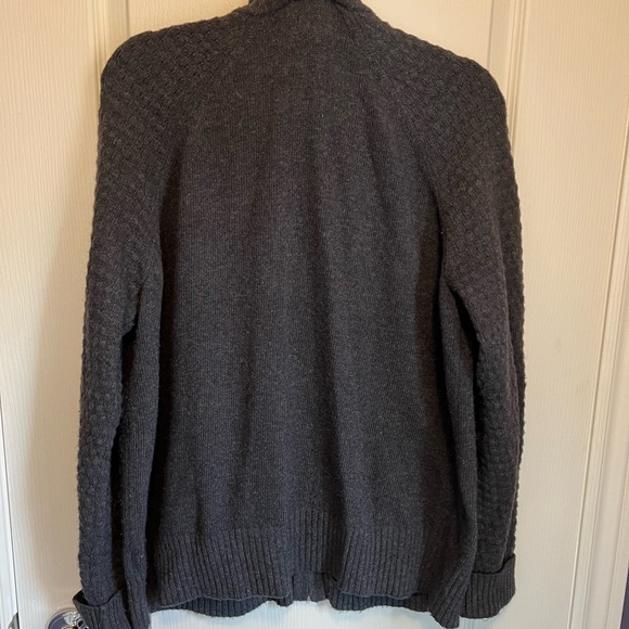 Grey knit zippered sweater - Picture 3 of 3
